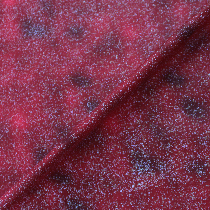 Christmas Cotton - Deep Red - Glitter Storm