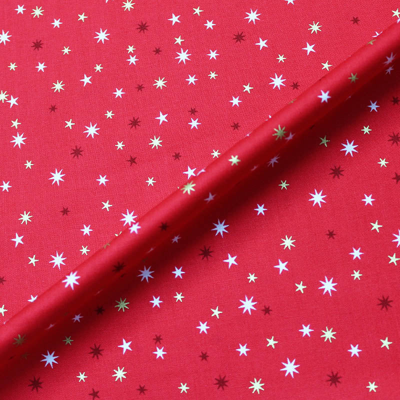 Christmas Cotton - Red - Twinkly