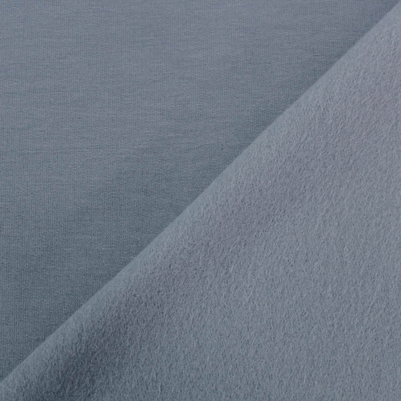 Cotton Elastane Fleece Backed Sweatshirt -  Powder Blue