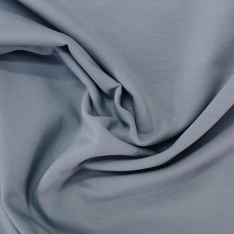 Cotton Elastane Fleece Backed Sweatshirt - Powder Blue – Fabrics Galore