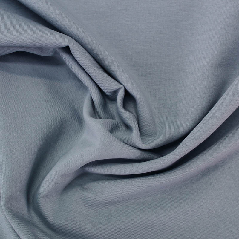 Cotton Elastane Fleece Backed Sweatshirt -  Powder Blue