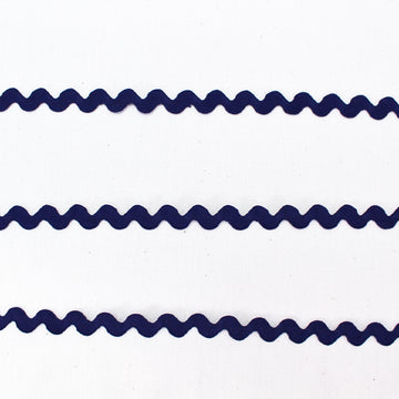Navy Blue ric-rac trim