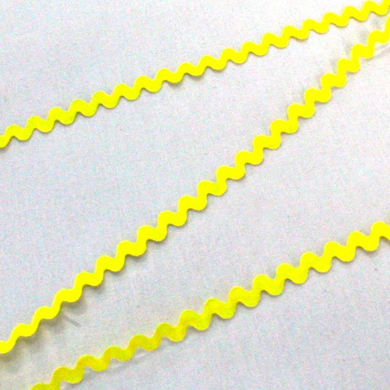 Craft Ric Rac Trim - Neon Yellow