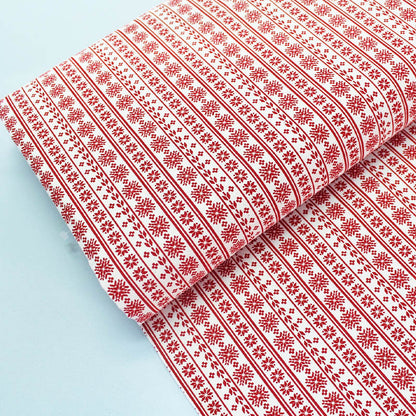 Cream Christmas Craft Cotton - Wrapping Paper