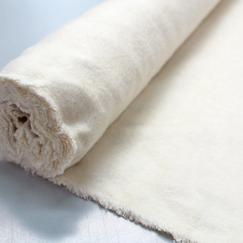 cream cotton domette interlining fabric