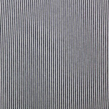 DRESSMAKING COTTON DENIM HICKORY STRIPE - Grey and White