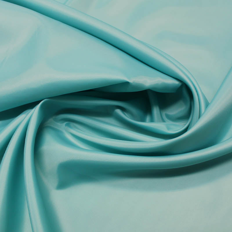 Dressmaking Anti Static Polyester Lining Fabric - Aqua Marine