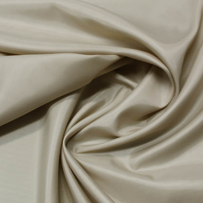 Dressmaking Anti Static Polyester Lining Fabric - Cream