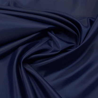 Dressmaking Anti Static Polyester Lining Fabric - Navy Blue