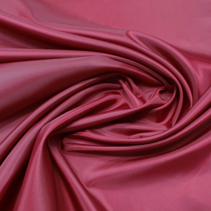 Dressmaking Anti Static Polyester Lining Fabric - Red Wine