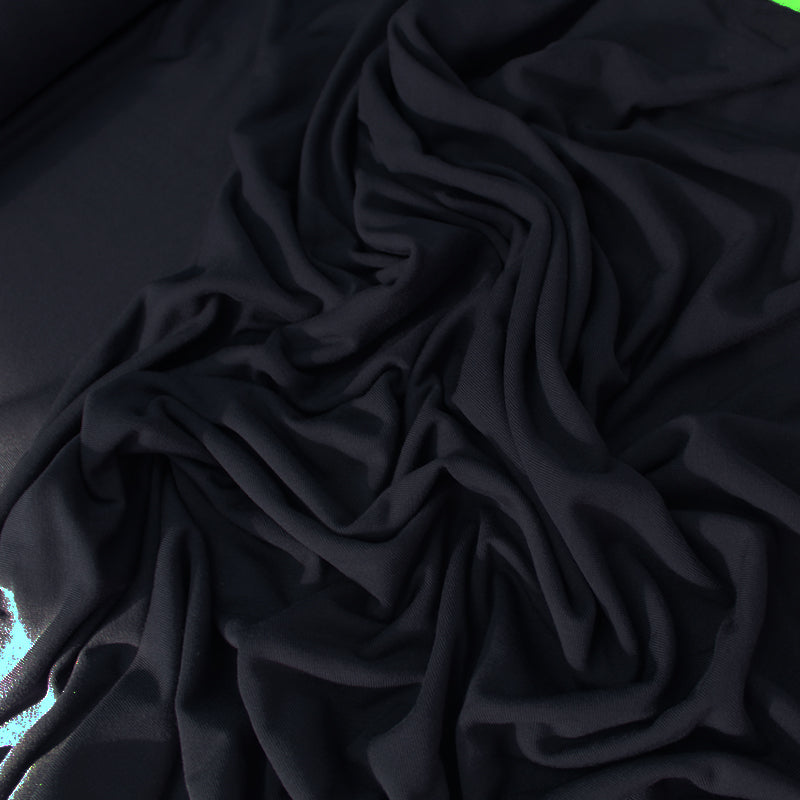Navy Blue Bamboo Jersey Fabric