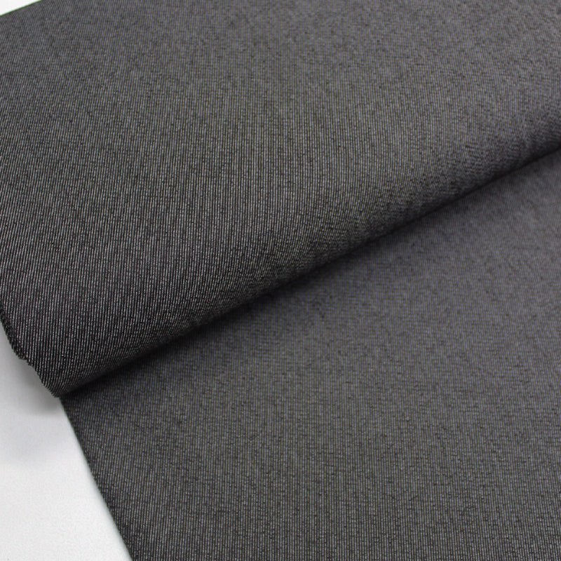 Black Stretch Denim Fabric