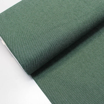 Dark Green Stretch Denim Fabric