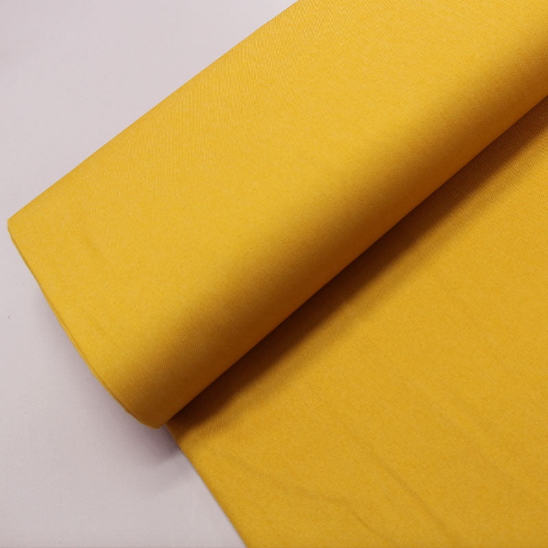 Dressmaking Coloured Stretch Denim - Mustard Yellow