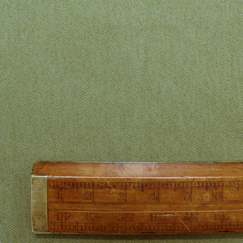 65% Cotton 33% Polyester 2% Spandex Olive Green Stretch Denim Fabric
