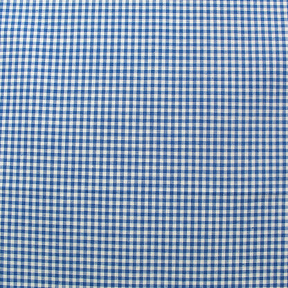 Dressmaking Cotton - Mini Gingham - Royal Blue and White