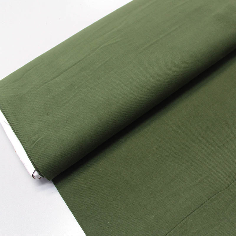 Olive Green needlecord fabric 