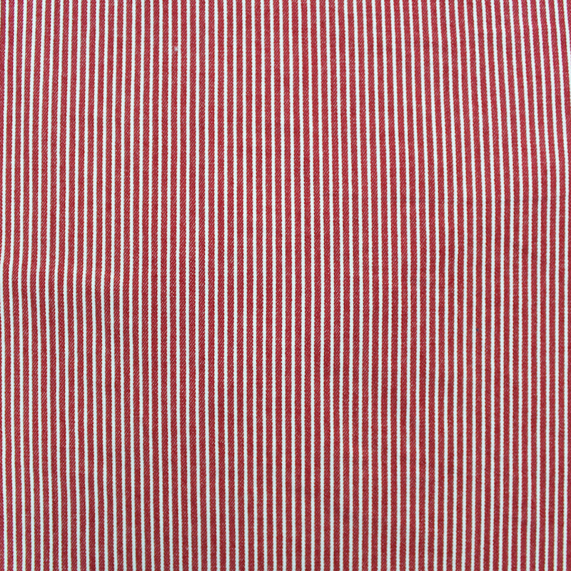 Cotton Fabric, Classic Red & White Stripped Cotton Denim (Made in USA) –  Britex Fabrics