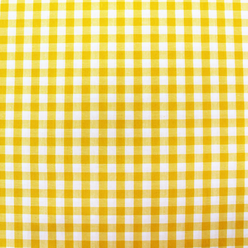 Dressmaking Cotton Gingham - Wide Width - Sunshine Yellow and White