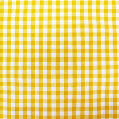 Dressmaking Cotton Gingham - Wide Width - Sunshine Yellow and White