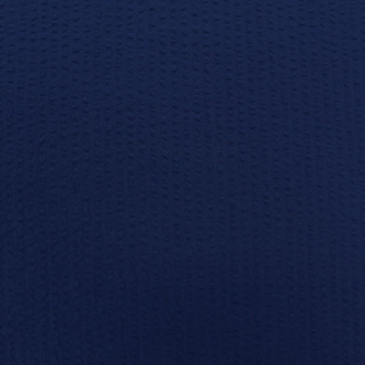 Dressmaking Cotton Seersucker - French Navy Blue