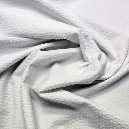 Dressmaking Cotton Seersucker - White