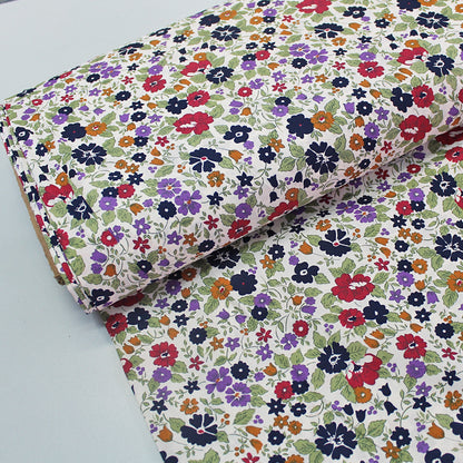 Dressmaking Floral Cotton Lawn - Muted - Edith