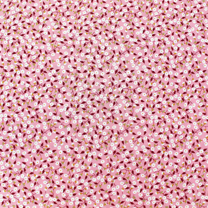 Dressmaking Floral Cotton Lawn - Pink - Issy