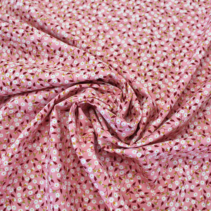 Dressmaking Floral Cotton Lawn - Pink - Issy