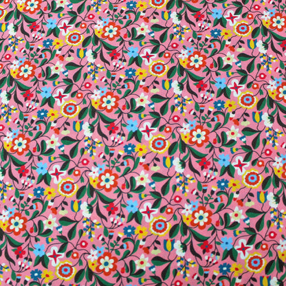 Dressmaking Floral Cotton Lawn - Pink - Jones