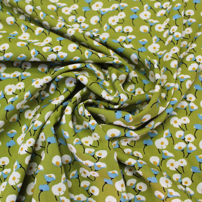 Dressmaking Floral Viscose - Sun Dress - Zesty Green