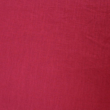 75% Linen 25% Cotton Red Washed Linen Fabric
