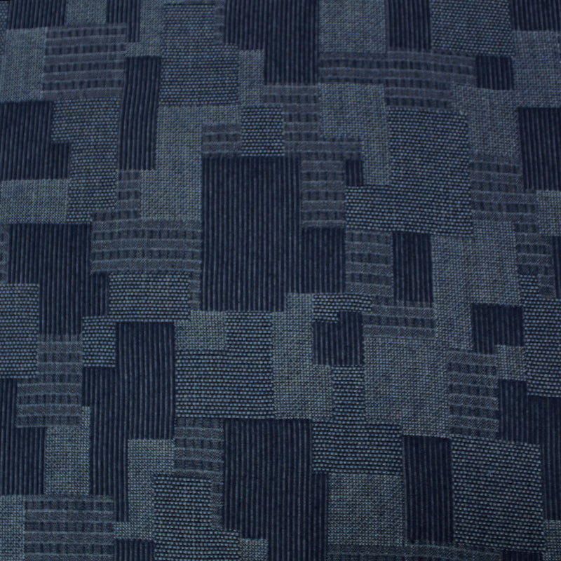 Dressmaking Patchwork Effect Denim Cotton Fabric