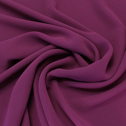 Dressmaking Polyester Triple Crepe - Burgundy