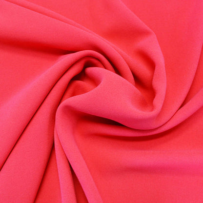 Dressmaking Polyester Triple Crepe - Coral