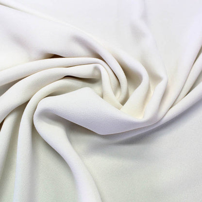 Dressmaking Polyester Triple Crepe - Natural White/Ivory