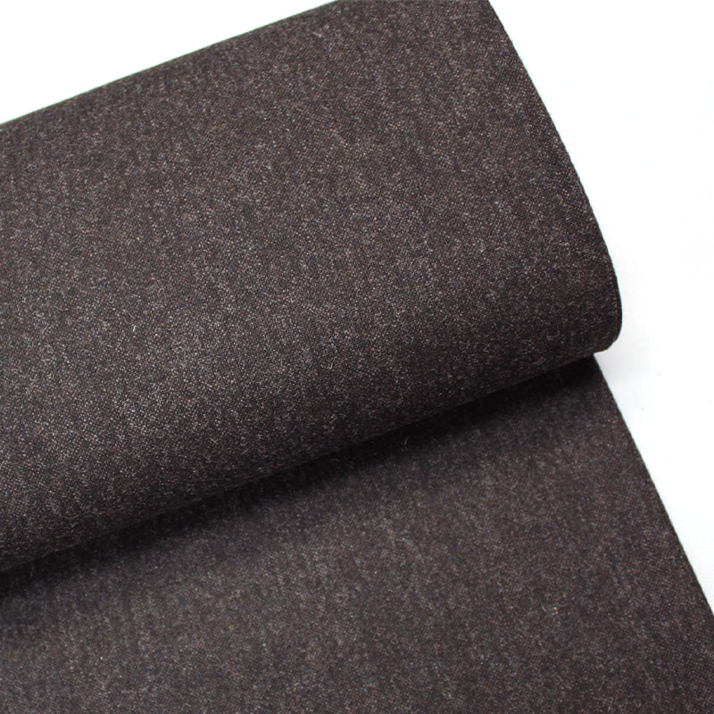 Charcoal Grey 100% Shetland Wool Tweed Fabric