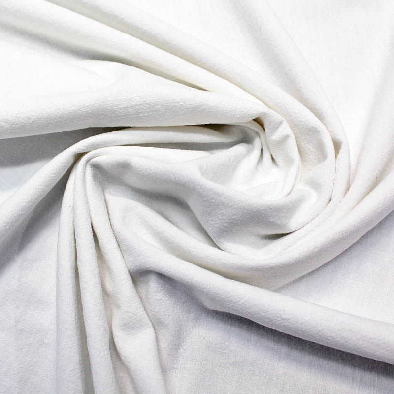 Dressmaking Stonewashed Cotton - Bright White