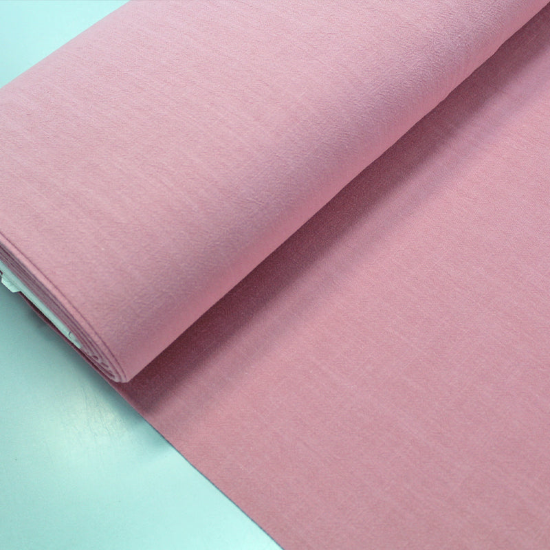 Pink Stonewashed Cotton Fabric