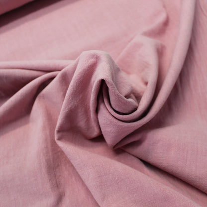 Pink Stonewashed Cotton Fabric