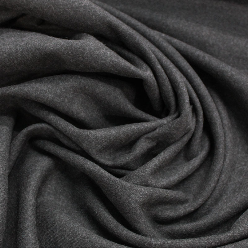 Dressmaking charcoal grey stretch fabric