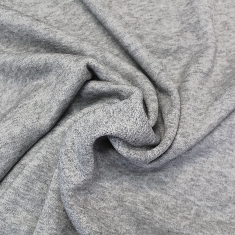 Grey Marl Double Knit Jersey Fabric