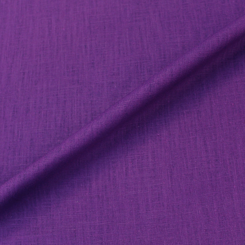 Dressmaking Washed Linen Handle - Chocolate Bar Purple
