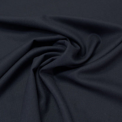 100% Wool Crepe Fabric - Navy Blue