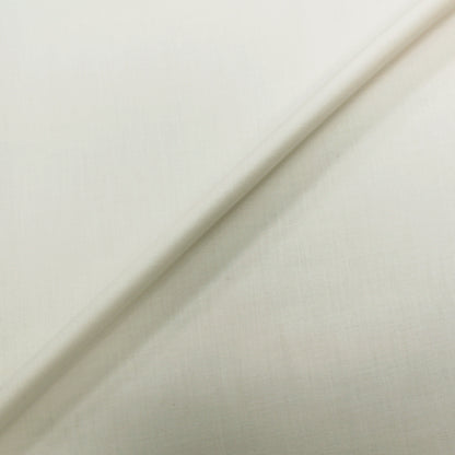 50CM REMNANT Dressmaking Wool and Cotton Mix - Cream