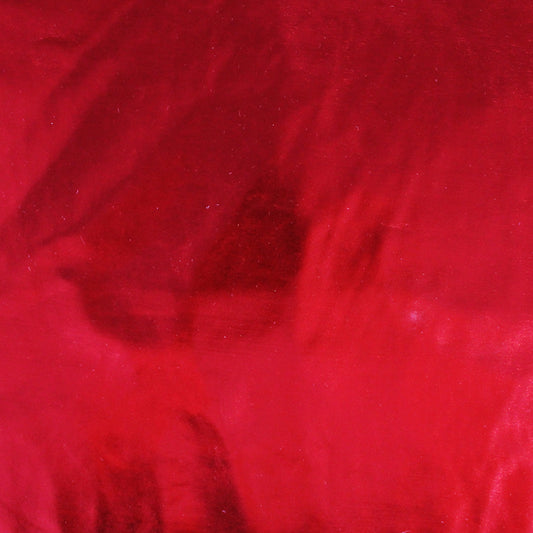 Foil Print Stretch Polyester Jersey - Red