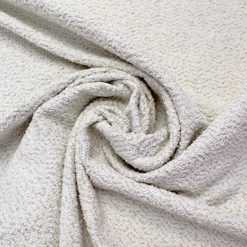 Furnishing Boucle Fabric | Ivory White | Fabrics Galore