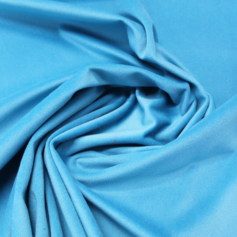 Aquamarine Blue Velvet Fabric