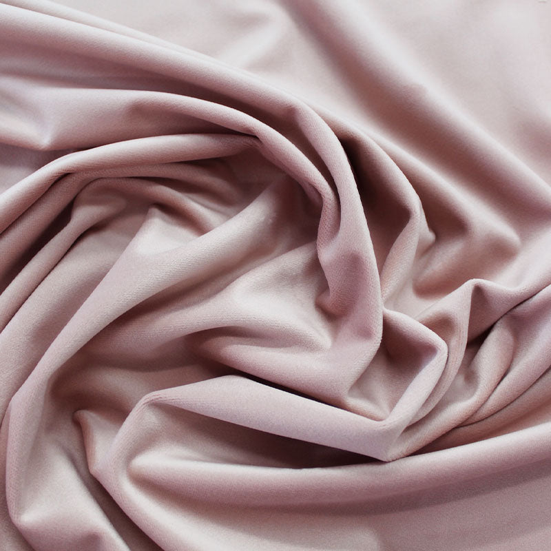 Blush Pink Velvet Fabric 