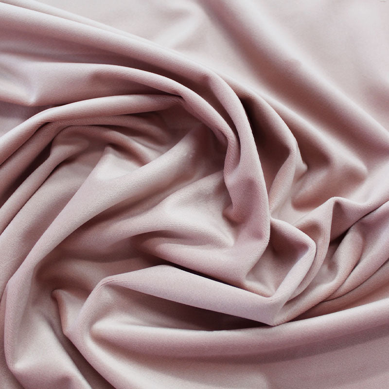 Blush Pink Velvet Fabric Fabrics Galore London